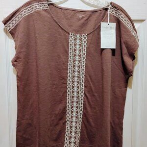 GARNET HILL Shirt  NWT!!   Women's size Large
